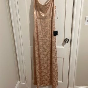 Champagne floor length gown